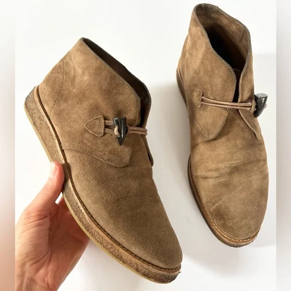 Trask Carissa Toggle Women’s 11 Tan Suede Chukka Boots - Picture 2 of 14